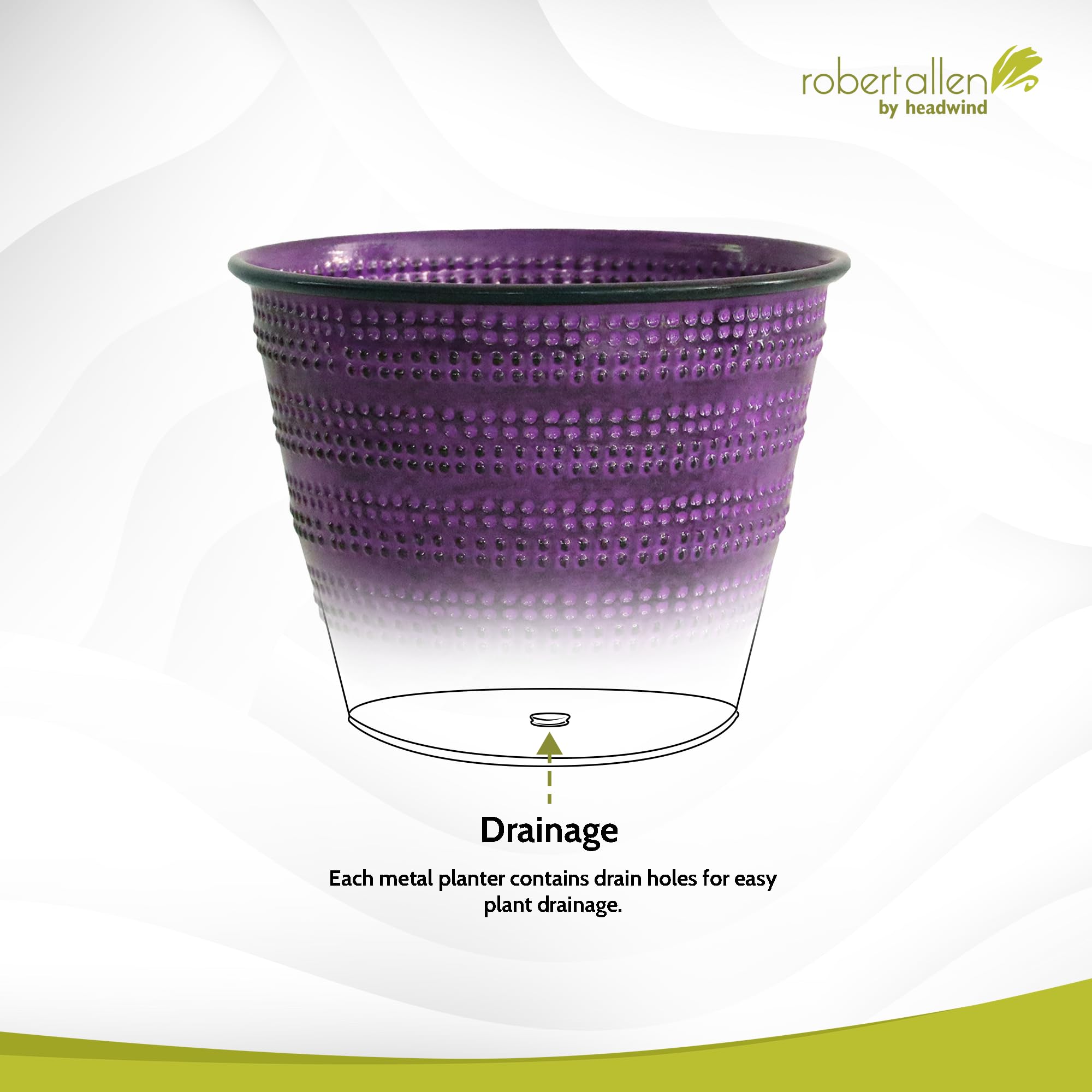 Amazon.com: Headwind Glazed Ironstone 精品系列鵝卵石植物花盆